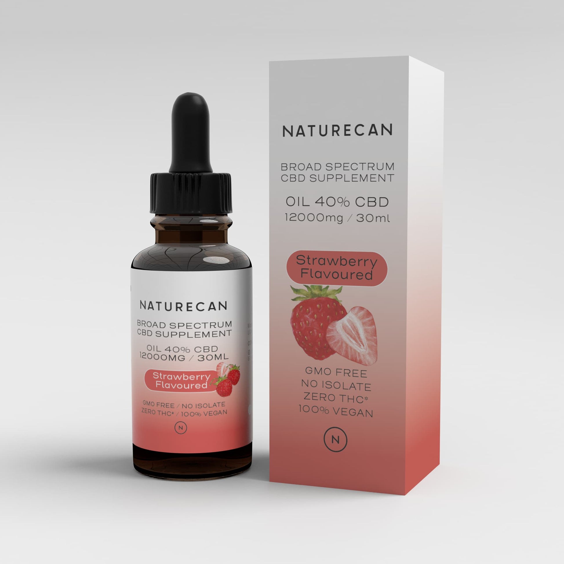 New! Strawberry Flavours 10ml - 4000mg CBD