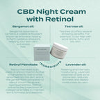 Intensely Nourishing CBD Night Cream with Retinol (มอยเจอร์ไรเซอร์กลางคืน CBD และ เรตินอล)